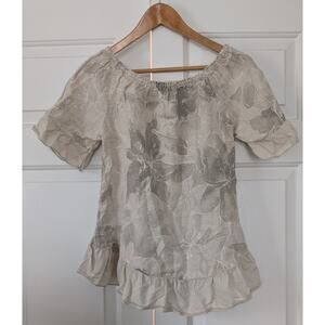 Terzo Millennio Floral Linen Top